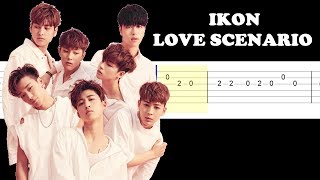 IKON  Love Scenario Easy Guitar Tabs Tutorial [upl. by Aramen118]