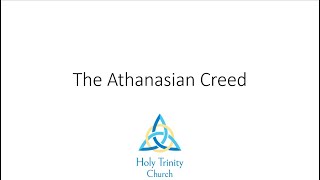 The Athanasian Creed [upl. by Joyan]