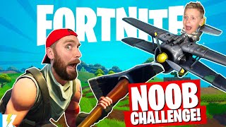 FORTNITE NOOB Challenge Survive the CRAZY Battle Royale  KCity GAMING [upl. by Aenaj825]