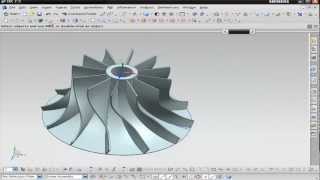 NX Modeling  Concept Design Impeller [upl. by Aicats]