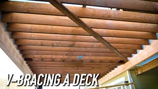 How To Make Your Deck Sturdy With VBracing  Dr Decks [upl. by Noelle303]