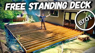 HOW TO BUILD A DECK  START TO FINISH Part 1 of 2 [upl. by Tareyn]