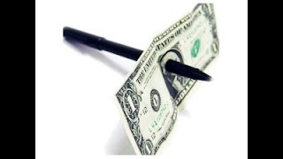 How to push the Pen Through Dollar Magic Trick [upl. by Aicinat]