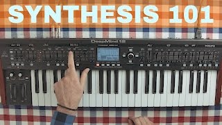 BEHRINGER DEEPMIND 12 BEGINNER SUBTRACTIVE SYNTHESIS TUTORIAL [upl. by Lose]