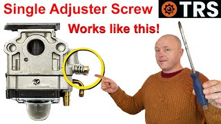 CARBURETOR TUNING Single Adjuster Screw Setting EXPLAINED by Craig Kirkman [upl. by Beverley]