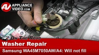 Samsung Washer Repair  Will Not Fill  Pressure Switch [upl. by Nylle]