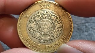 1998 Mexico 10 Pesos Coin • Values Information Mintage History and More [upl. by Tompkins]