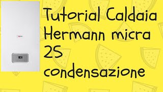 Tutorial Caldaia Hermann Saunier Duval Micra 25 condensazione [upl. by Eelnayr]