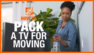 How to Pack a TV  The Home Depot [upl. by Ahsinor937]