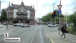 Straßenbahn Cottbus 2021 Linie 1 [upl. by Nuj415]