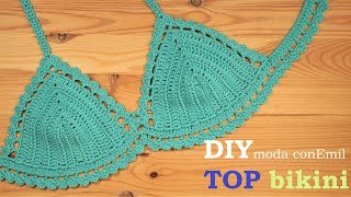 Cómo tejer Top bikini a crochet paso a paso [upl. by Napoleon728]