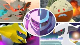 Pokémon Legends Arceus  All Bosses  Cutscenes [upl. by Odicalp]