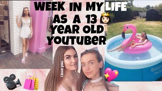 WEEK IN THE LIFE OF A 13 YEAR OLD YOUTUBER😱💕 [upl. by Anatola]