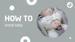 How to install your baby in the MaxiCosi Pebble 360 [upl. by Ardnnek]