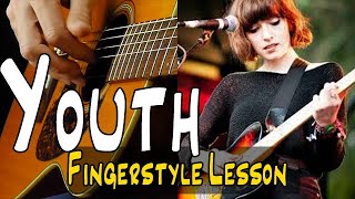 Learn Easy quotYouthquot by Daughter  Guitar TABS and Lesson [upl. by Meijer]