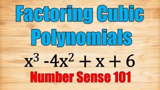 Factoring Cubic Polynomials  Number Sense 101 [upl. by Riesman864]