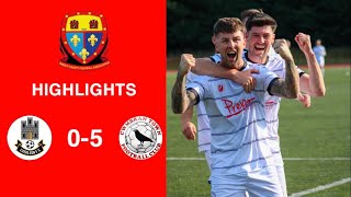 Caerleon 05 Cwmbrân Town  Gwent FA Senior cup  Quarter final highlights [upl. by Esmaria655]