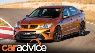 2017 HSV GTSR W1 — Australias 636hp muscle car review  CarAdvice [upl. by Aliemaj]