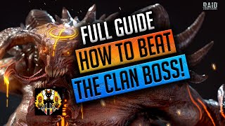 RAID Shadow Legends  HOW TO BEAT THE CLANBOSS FULL GUIDE [upl. by Boggers626]