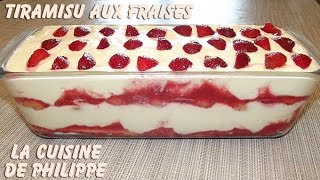 Tiramisu aux fraises [upl. by Huntley]