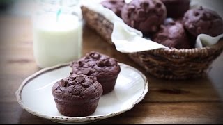 How to Make Chocolate Muffins  Muffin Recipes  Allrecipescom [upl. by Bohaty]