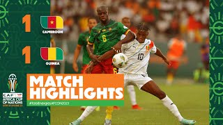 HIGHLIGHTS  Cameroon 🆚 Guinea TotalEnergiesAFCON2023  MD1 Group C [upl. by Anivad]