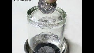 How to Push the Coin Trough The Glass  Magic Tricks Revealed [upl. by Apps]