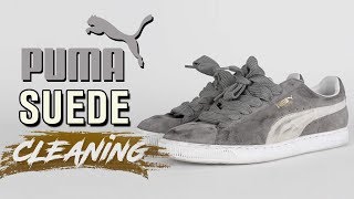 How to Clean Suede Pumas Tutorial [upl. by Gran]