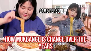 how mukbangers CHANGE over the years [upl. by Atilol]